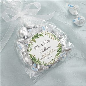 Laurels of Love Personalized Wedding Favor Stickers - 33930