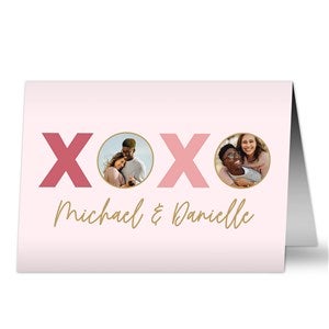 XOXO Photo Personalized Greeting Card - 33938