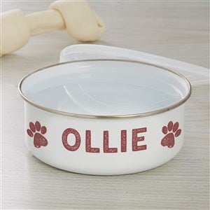 Farmhouse Pet Personalized Enamel Dog Bowl - 33946