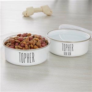 Good Dog Personalized Enamel Pet Bowl - 33950