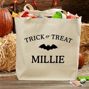 Spellbinding Halloween Personalized Canvas Tote Bag- 20 x 15 - 33952-L