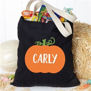 Pumpkin Personalized Halloween Treat Bag - 33963