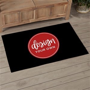 Design Your Own Personalized 2.5’ x 4’ Area Rug- Black - 33964-BL