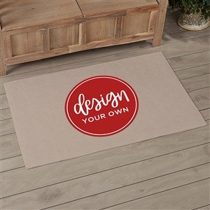 Design Your Own Personalized 2.5’ x 4’ Area Rug- Tan - 33964-T
