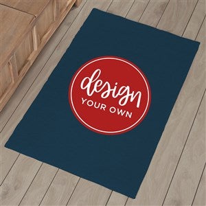 Design Your Own Personalized 2.5’ x 4’ Area Rug- Navy Blue - 33964-NB