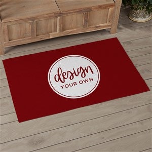 Design Your Own Personalized 2.5’ x 4’ Area Rug- Burgundy - 33964-BU
