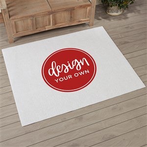 Design Your Own Personalized 48" x 60" Area Rug- White - 33965-W