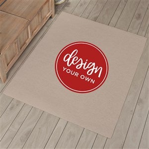 Design Your Own Personalized 48" x 60" Area Rug- Tan - 33965-T
