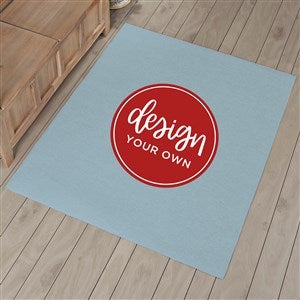 Design Your Own Personalized 48" x 60" Area Rug- Slate Blue - 33965-SB
