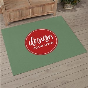 Design Your Own Personalized 48" x 60" Area Rug- Sage Green - 33965-SG