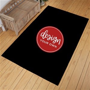 Design Your Own Personalized 60" x 96" Area Rug- Black - 33966-BL