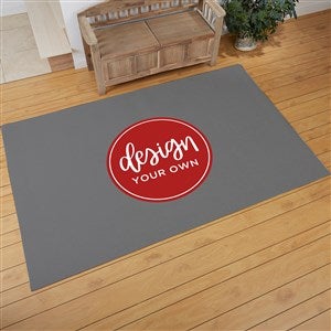 Design Your Own Personalized 60" x 96" Area Rug- Grey - 33966-GR