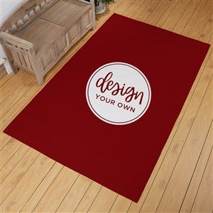 Design Your Own Personalized 60" x 96" Area Rug- Burgundy - 33966-BU