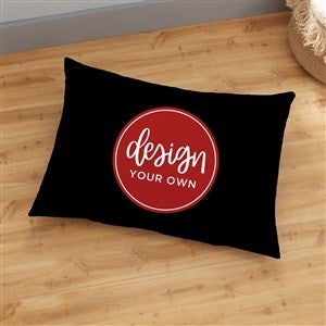 Design Your Own Personalized 22" x 30" Floor Pillow- Black - 33969-BL