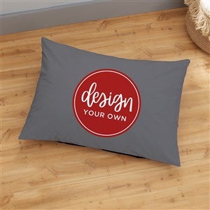 Design Your Own Personalized 22" x 30" Floor Pillow- Grey - 33969-GR