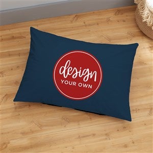 Design Your Own Personalized 22" x 30" Floor Pillow- Navy Blue - 33969-NB