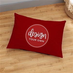 Design Your Own Personalized 22" x 30" Floor Pillow- Burgundy - 33969-BU