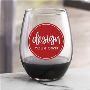 Design Your Own Personalized 21 oz. Stemless Wine Glass - 33983