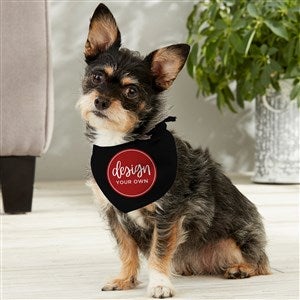 Design Your Own Personalized Small Dog Bandana- Black - 33987-B