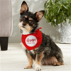 Design Your Own Personalized Small Dog Bandana- Red - 33987-R