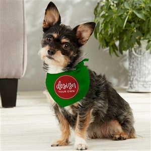 Design Your Own Personalized Small Dog Bandana- Green - 33987-GR