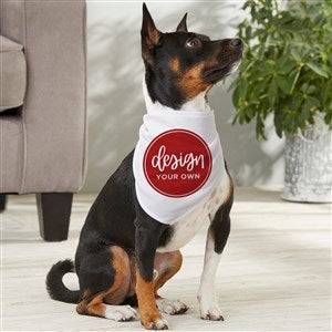 Design Your Own Personalized Medium Dog Bandana- White - 33988-W