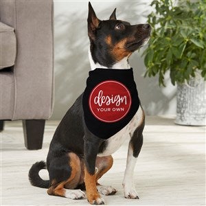 Design Your Own Personalized Medium Dog Bandana- Black - 33988-B
