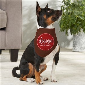 Design Your Own Personalized Medium Dog Bandana- Brown - 33988-BR