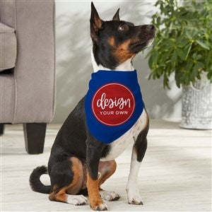 Design Your Own Personalized Medium Dog Bandana- Blue - 33988-BL