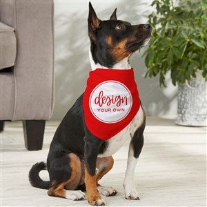 Design Your Own Personalized Medium Dog Bandana- Red - 33988-R