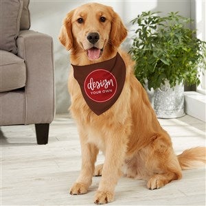 Design Your Own Personalized Large Dog Bandana- Brown - 33989-BR
