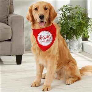 Design Your Own Personalized Large Dog Bandana- Red - 33989-R