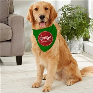 Design Your Own Personalized Large Dog Bandana- Green - 33989-GR