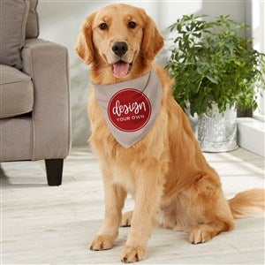 Design Your Own Personalized Large Dog Bandana- Tan - 33989-T