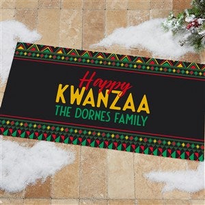 Kwanzaa Personalized Oversized Doormat 24x48 - 33999-O