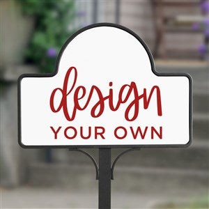 Design Your Own Personalized Magnetic Garden Sign- White - 34011-W
