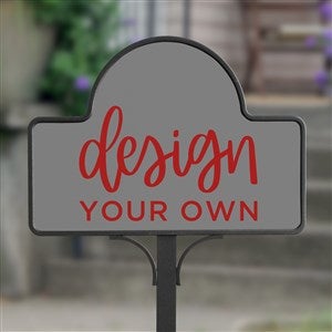 Design Your Own Personalized Magnetic Garden Sign- Grey - 34011-G