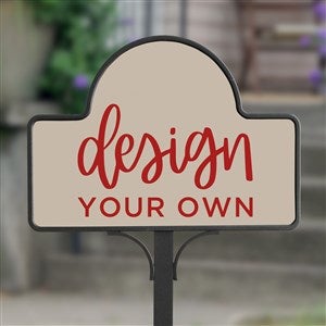 Design Your Own Personalized Magnetic Garden Sign- Tan - 34011-T