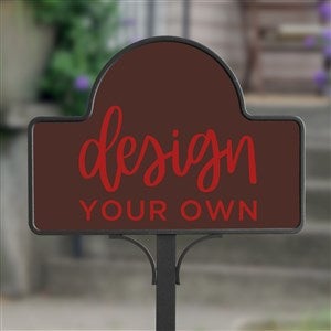 Design Your Own Personalized Magnetic Garden Sign- Brown - 34011-BR