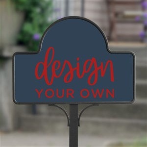 Design Your Own Personalized Magnetic Garden Sign- Navy Blue - 34011-NB