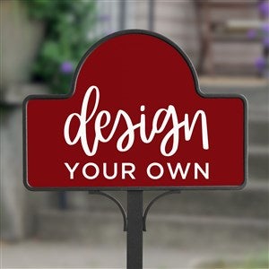 Design Your Own Personalized Magnetic Garden Sign- Burgundy - 34011-BU