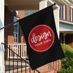 Design Your Own Personalized House Flag- Black - 34013-B