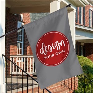 Design Your Own Personalized House Flag- Grey - 34013-G
