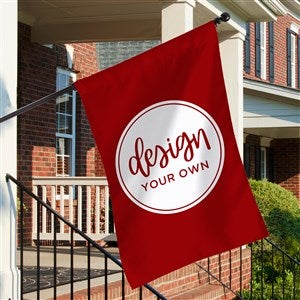 Design Your Own Personalized House Flag- Burgundy - 34013-BU