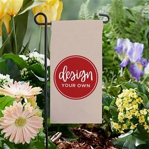 Design Your Own Personalized Mini Garden Flag- Tan - 34014-T