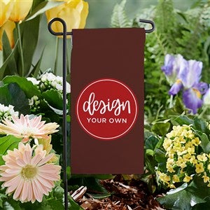 Design Your Own Personalized Mini Garden Flag- Brown - 34014-BR