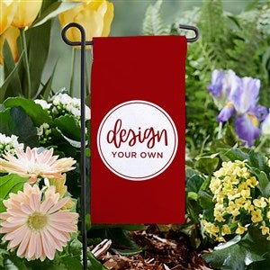Design Your Own Personalized Mini Garden Flag- Burgundy - 34014-BU