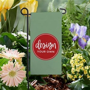 Design Your Own Personalized Mini Garden Flag- Sage Green - 34014-SG