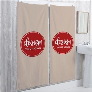 Design Your Own Personalized 35" x 72" Bath Towel- Tan - 34032-T
