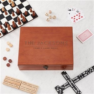 Personalized Chess/Checkers Game Wood Case - 34034